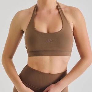 JoyLab Women's Brown Halter Sports Bra